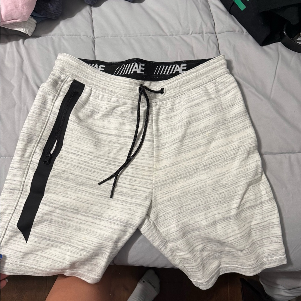 American Eagle Outfitters Gray and Black Athletic Shorts